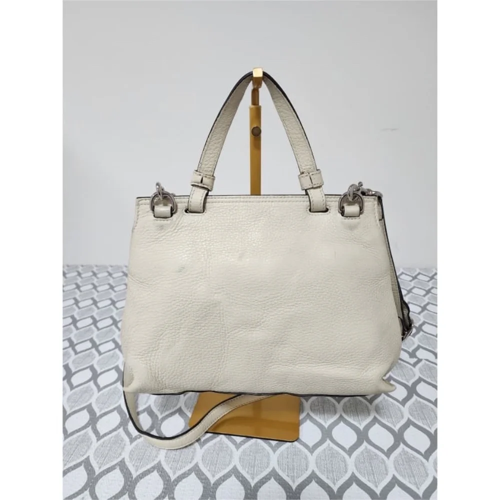 Authentic Gucci Small Bamboo Daily Satchel Bag Off-White